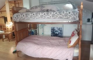 Litera de madera 90 con colchón