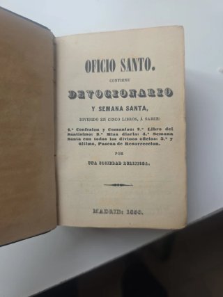 Lote 2 Libros Antiguos Religiosos (1859 y 1860)