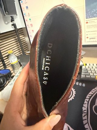 Botines Marrones Piel Talla 36