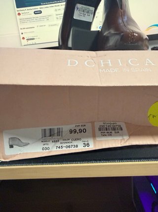 Botines Marrones Piel Talla 36