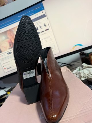 Botines Marrones Piel Talla 36