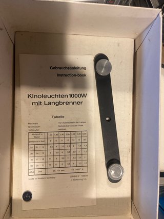 Lámpara de Foco Vintage Cima con caja