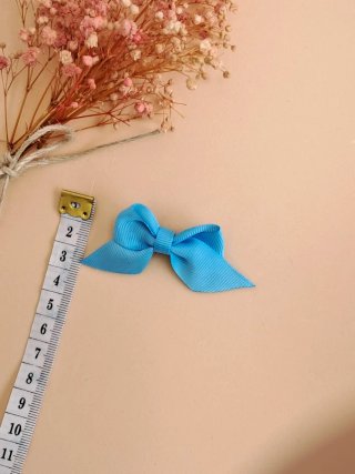 Lazo azul celeste pelo niña bebé mujer pinza