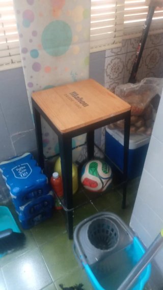 Banqueta Mahou Madera y Metal