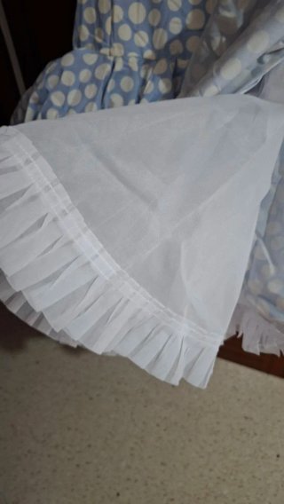 Traje Flamenca lunares azul y blanco
