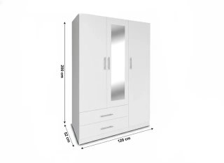 Armario de 3 Puertas Blanco