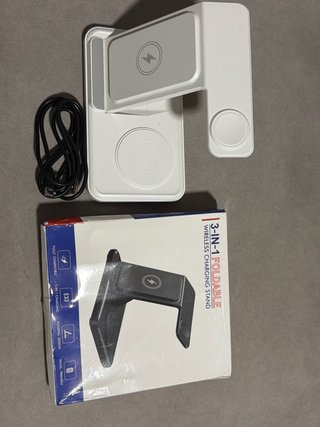 Cargador Inalámbrico 3 en 1 Plegable