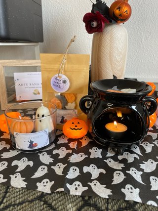 Pack Halloween: Vela, Quemador y Wax Melts