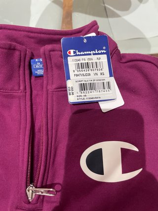 Sudadera Champion Morada Talla XS