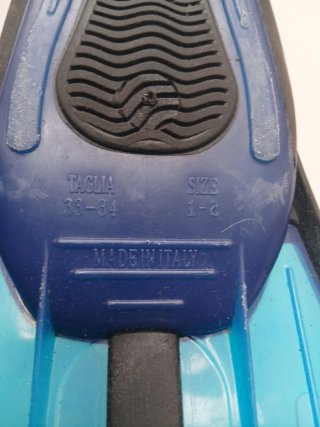 Aletas Cressi Talla 33-34 Azul