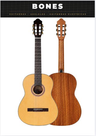 Guitarra Clásica Bones Tapa Cedro - ¡¡NUEVA!!