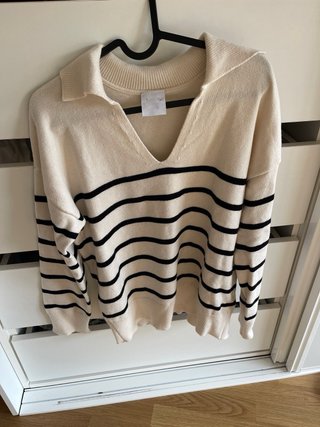 Jersey rayas blancas y negras