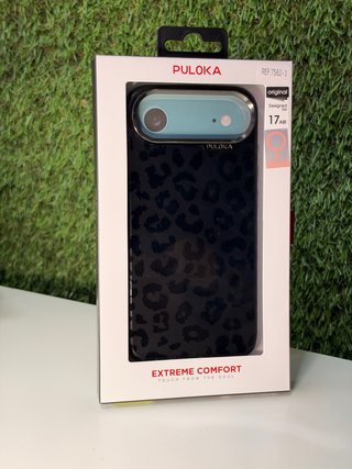 Funda PULOKA iPhone 17 AIR Negra Leopardo