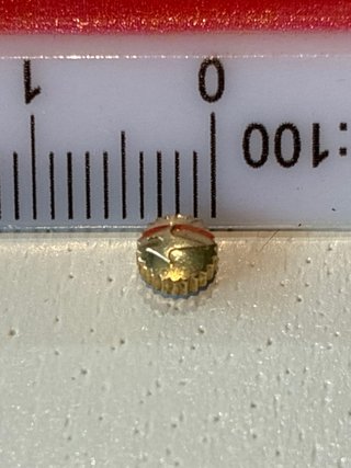Corona de Reloj Buren Chapada en Oro