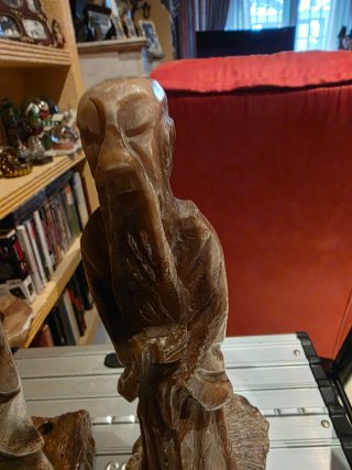 Set de 2 Figuras de Monjes Chinos