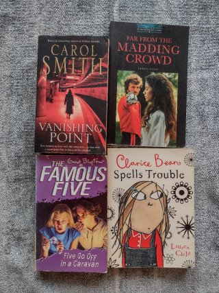 Pack de cuatro libros en Ingles