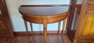 Mesa de comedor redonda extensible madera
