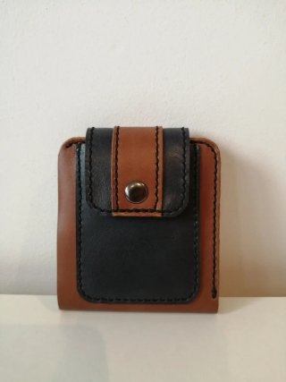 Cartera de cuero Artesanal hecha a mano