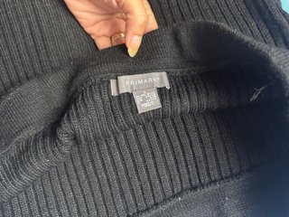 Falda larga negra Primark