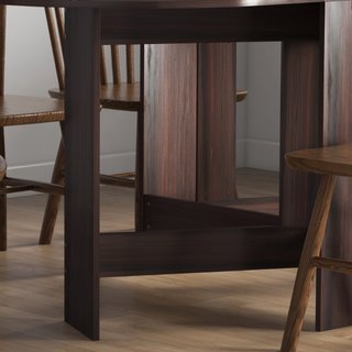 Mesa abatible y consola, aglomerado, 20 kg, marrón