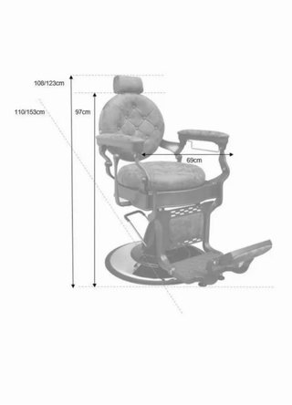 Sillon barbero vinatge