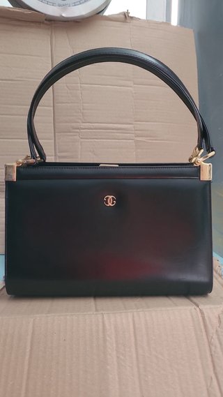 Bolso de piel negro vintage