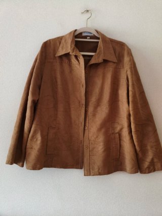 Chaqueta de Ante Fina Marrón