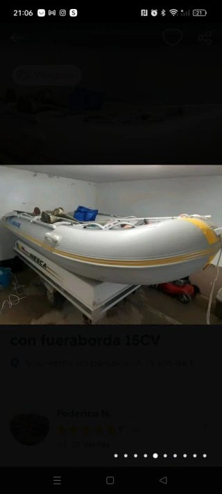 Barca Neumática viamare 330 Motor 15CV del 2021