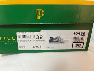 Zapatos Pitillos Plateados Dorados Talla 38