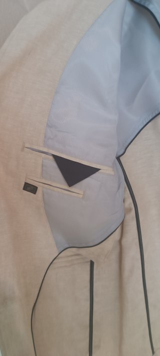 Chaqueta Sahariana Emidio Tucci Talla M Beige