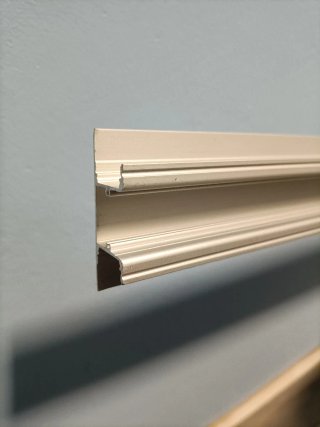 Pack 4 perfiles aluminio 2m para tira LED nuevos