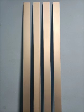 Pack 4 perfiles aluminio 2m para tira LED nuevos
