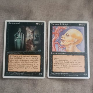 Cartas Magic: Asesino real y Vampiro de Sengir