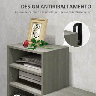 Muebles de entrada con perchero, espejo y zapatero
