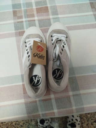 Bambas de tela Kylie beige Talla 36