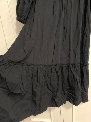Vestido negro hippie boho