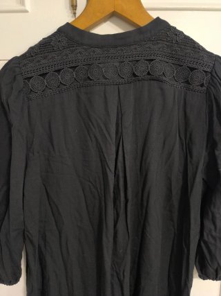 Vestido negro hippie boho