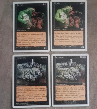 4 Cartas Magic: Derelor y Hecatombe