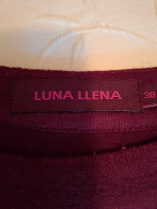Vestido de punto granate  talla S