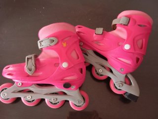 Patines en línea rosas