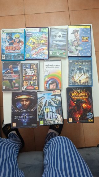 Lote Videojuegos y Películas Blu-ray