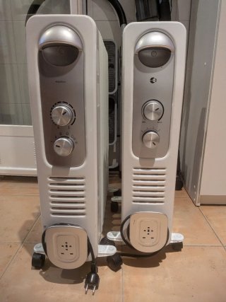 8 Radiadores de Aceite 6 de pared y 2 móviles