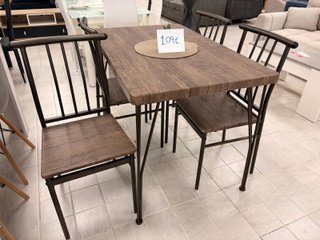 Conjunto de Mesa y 4 Sillas