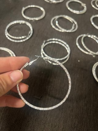 Pendientes de Aro Plateados