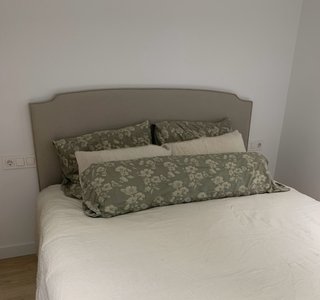 Cabecero Tapizado 180 cm Gris Claro