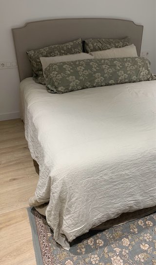 Cabecero Tapizado 180 cm Gris Claro