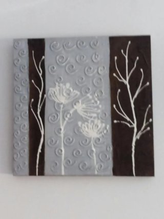 Lienzo Decorativo Flores Abstractas