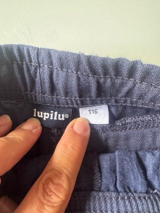 Pantalón Infantil de Lino Azul