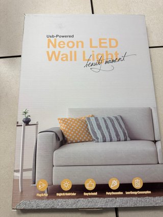 Neon LED Wall Light USB Powered