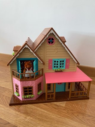Casas, escuela y bus Sylvanian Families
